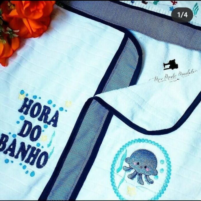 Toalha de banho infantil com Capuz - Imagem 8