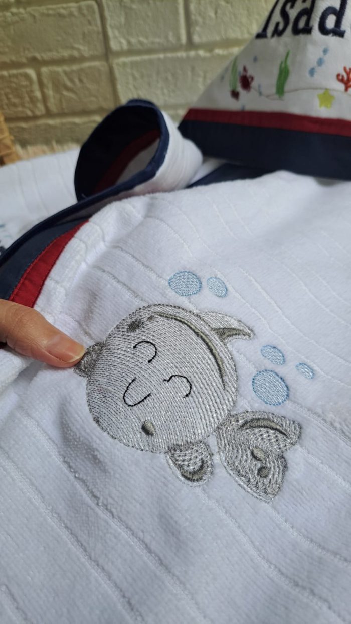 Toalha de banho infantil com Capuz - Imagem 17